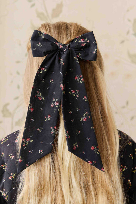 Organic Cotton Alora Bow - Bianca Noir by Jamie Kay