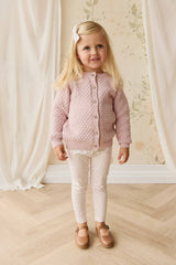Maple Cardigan - Pastel Pink Marle by Jamie Kay