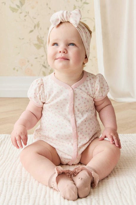 Organic Cotton Antoinette Playsuit - Victoria Blush by Jamie Kay