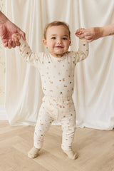 Organic Cotton Fernley Bodysuit - Forest Gathering by Jamie Kay