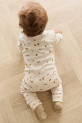 Organic Cotton Reese Zip Onepiece - Forest Gathering by Jamie Kay