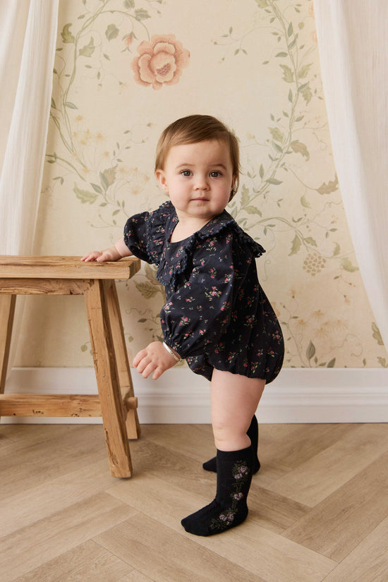 Organic Cotton Malia Playsuit - Bianca Noir by Jamie Kay