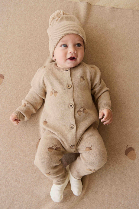 Easton Onepiece - Forest Acorns Cashew Marle by Jamie Kay