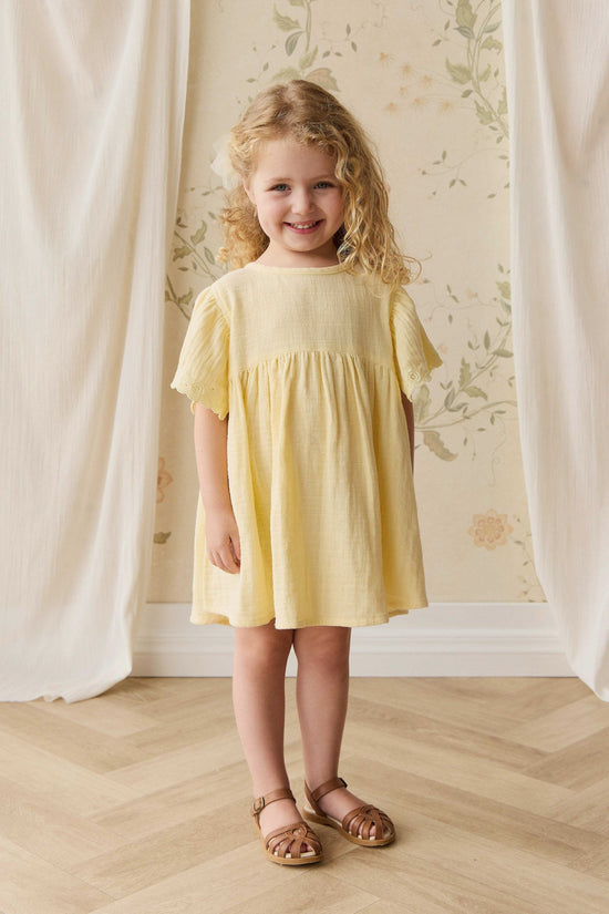 Organic Cotton Muslin Phillipa Dress - Sunshine by Jamie Kay
