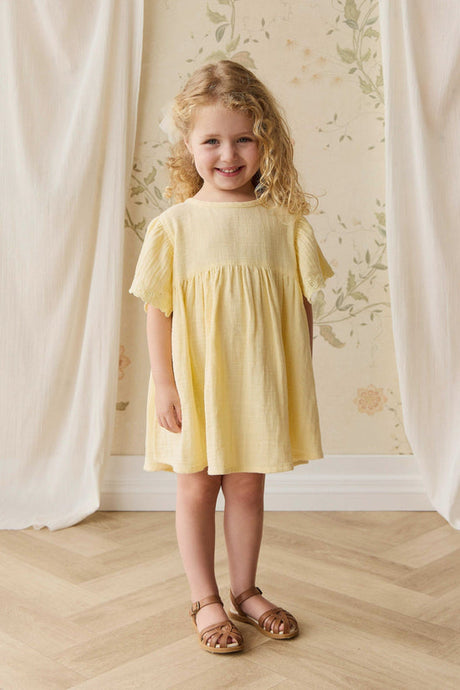 Organic Cotton Muslin Phillipa Dress - Sunshine by Jamie Kay
