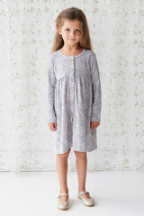 Organic Cotton Poppy Dress - April Lilac by Jamie Kay