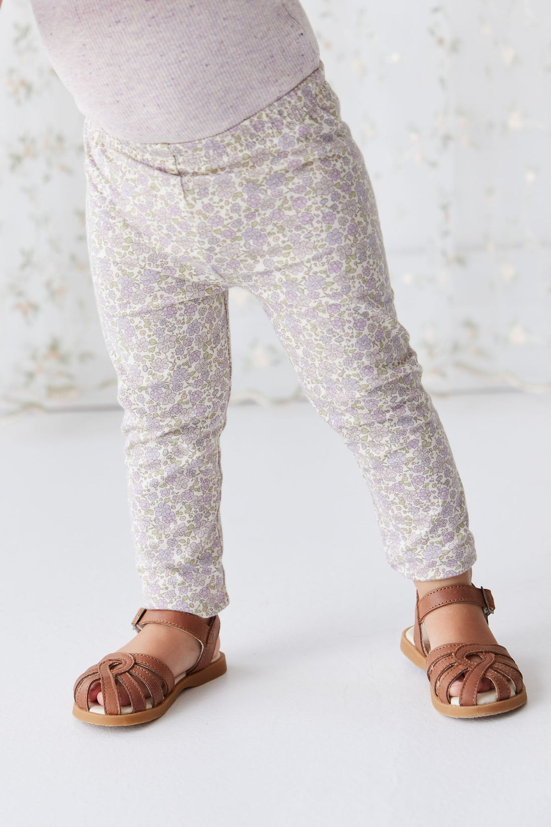 Organic Cotton Everyday Legging - Chloe Lavender by Jamie Kay