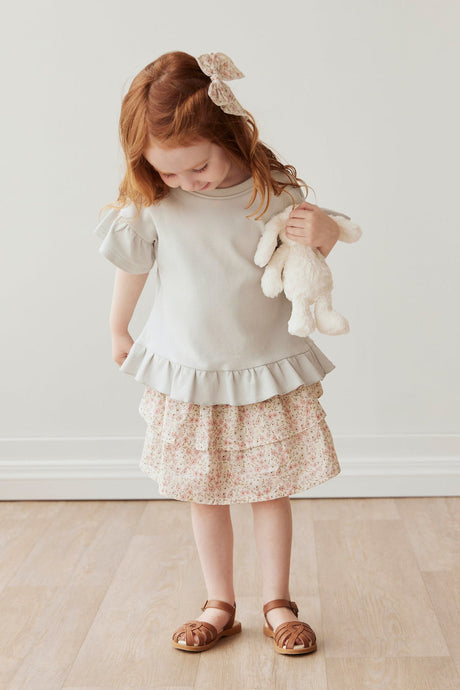 Pima Cotton Courtney Ruffle Top - Dawn Blue by Jamie Kay