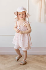 Organic Cotton Ellie Top - Petite Fleur Soft Peony by Jamie Kay