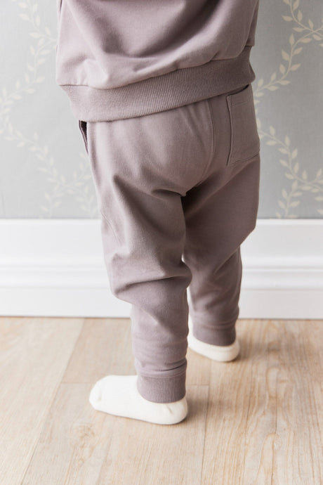 Organic Cotton Jalen Track Pant - Cobblestone by Jamie Kay