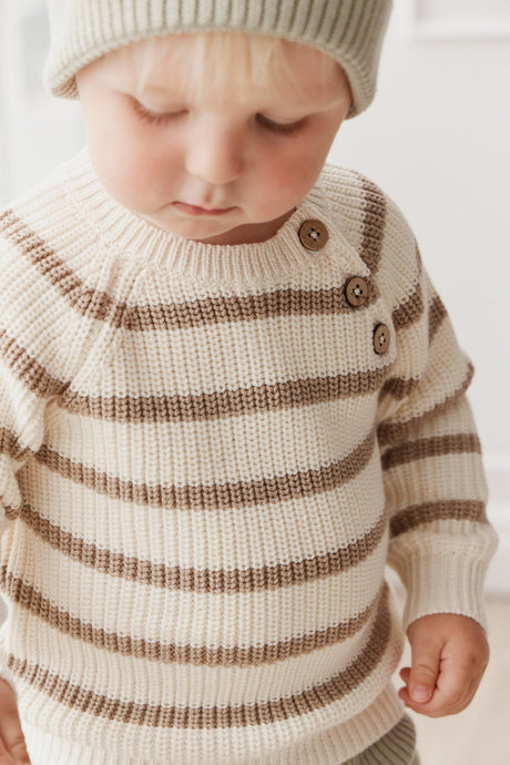 Frankie Jumper - Frankie Stripe Cashew by Jamie Kay