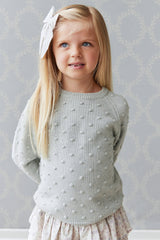 Dotty Knit Jumper - Ocean Spray Marle by Jamie Kay