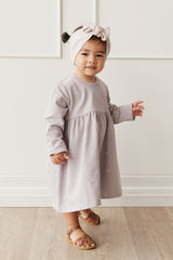 Organic Cotton Charlotte Dress - Annie Ditzy Violet Ice by Jamie Kay