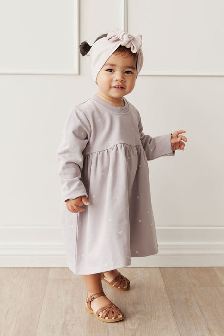 Organic Cotton Charlotte Dress - Annie Ditzy Violet Ice by Jamie Kay
