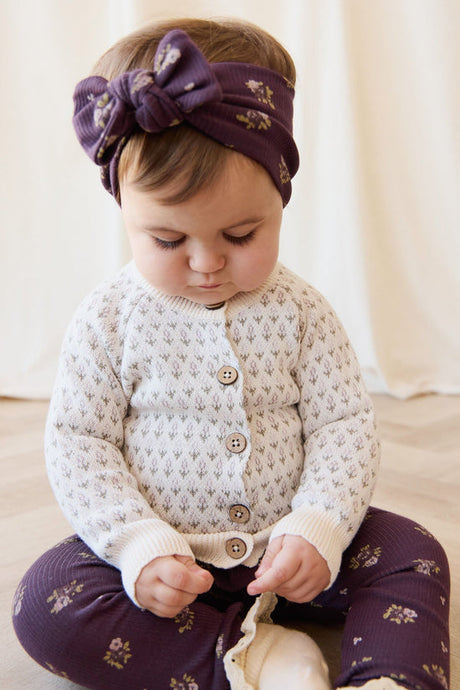 Savannah Jacquard Cardigan- Sheer Pink by Jamie Kay