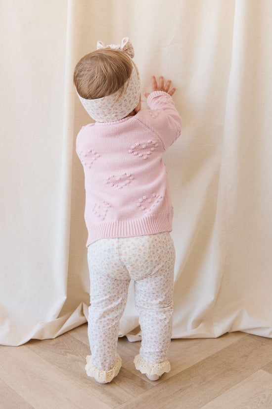 Organic Cotton Everyday Legging- Posy Garden Pink by Jamie Kay