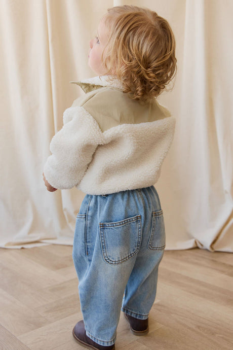 Mackenzie Sherpa Top- Natural/Sandy Brown by Jamie Kay