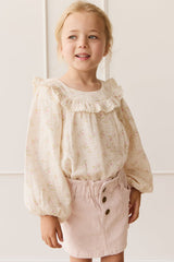 Organic Cotton Muslin Cleo Blouse - Emelia Pink by Jamie Kay