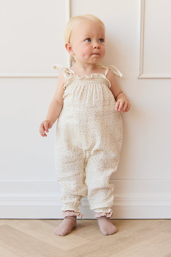 Organic Cotton Muslin Myla Jumpsuit- Pippa Pink by Jamie Kay