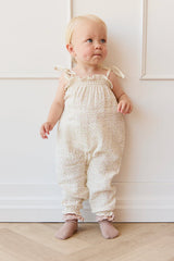 Organic Cotton Muslin Myla Jumpsuit- Pippa Pink by Jamie Kay
