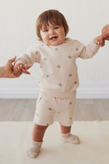 Organic Cotton Kit Sweatshirt - Henry Hedgehog Birch by Jamie Kay