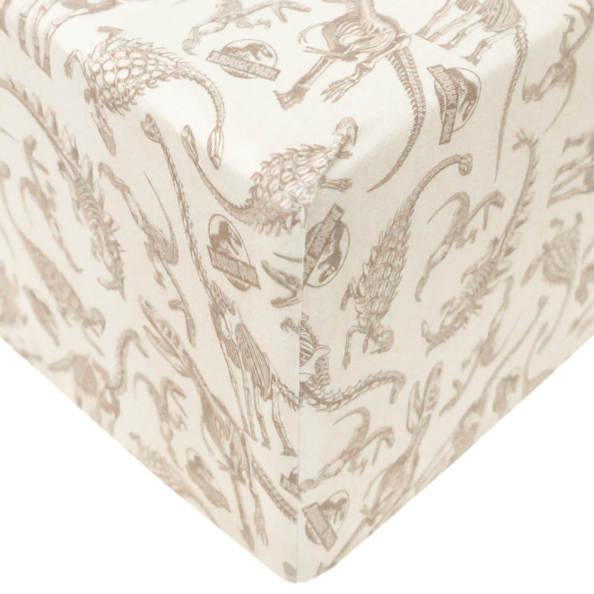 Premium Knit Crib Sheet- Fossils by Copper Pearl