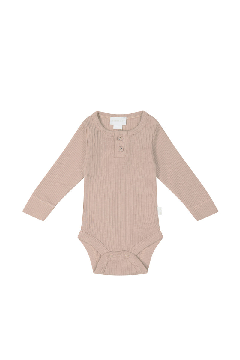 Organic Cotton Modal Long Sleeve Bodysuit by Jamie Kay