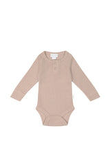 Organic Cotton Modal Long Sleeve Bodysuit by Jamie Kay