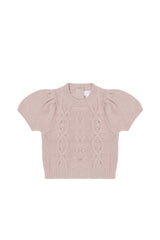 Vivienne Knitted Top - Dusky Rose by Jamie Kay