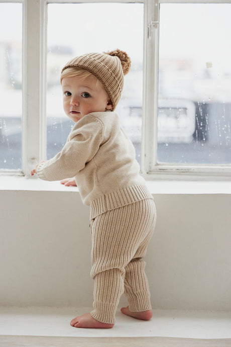Jesse Pant - Oatmeal Marle by Jamie Kay