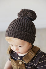 Aurelie Beanie - Dark Chocolate by Jamie Kay