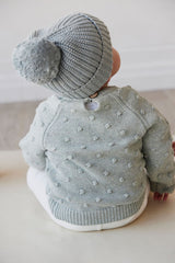 Dotty Knit Jumper - Mist Fleck by Jamie Kay
