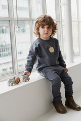 Organic Cotton Morgan Track Pant - Smoke by Jamie Kay