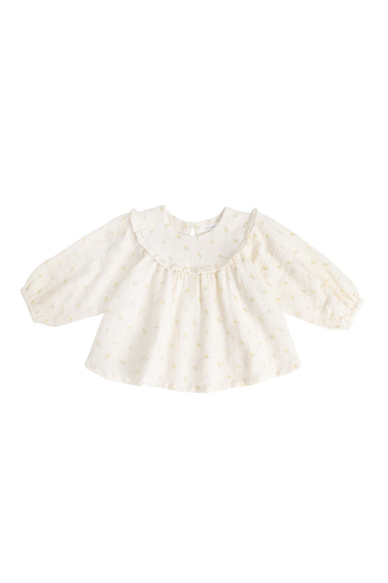 Organic Cotton Muslin Amira Blouse - Vintage Ditsy by Jamie Kay