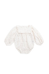 Organic Cotton Muslin Frances Playsuit - Pauline Pink by Jamie Kay