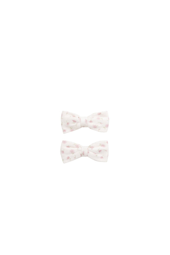 Organic Cotton Noelle 2pk Bow - Victoria Blush by Jamie Kay