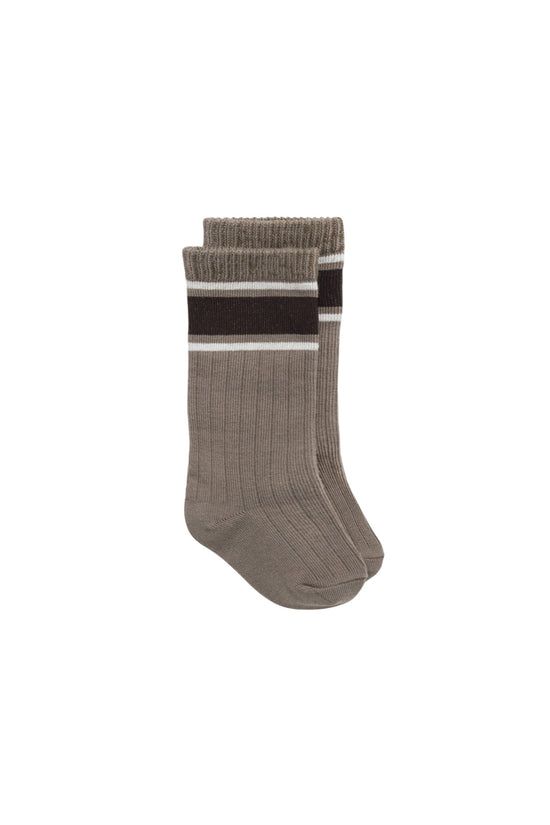 Sporty Sock - Fir Bark/Bistre by Jamie Kay