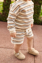 Organic Cotton Jalen Short - Hudson Stripe Tiger by Jamie Kay