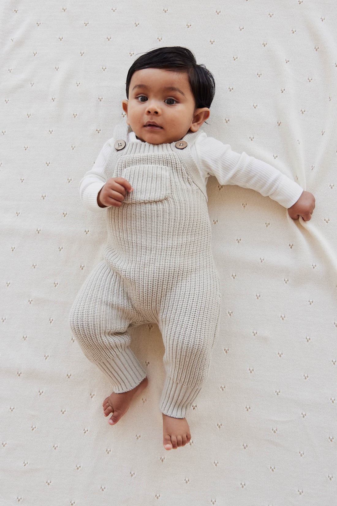 Thomas Knitted Onepiece - Aloe by Jamie Kay – Pi Baby Boutique