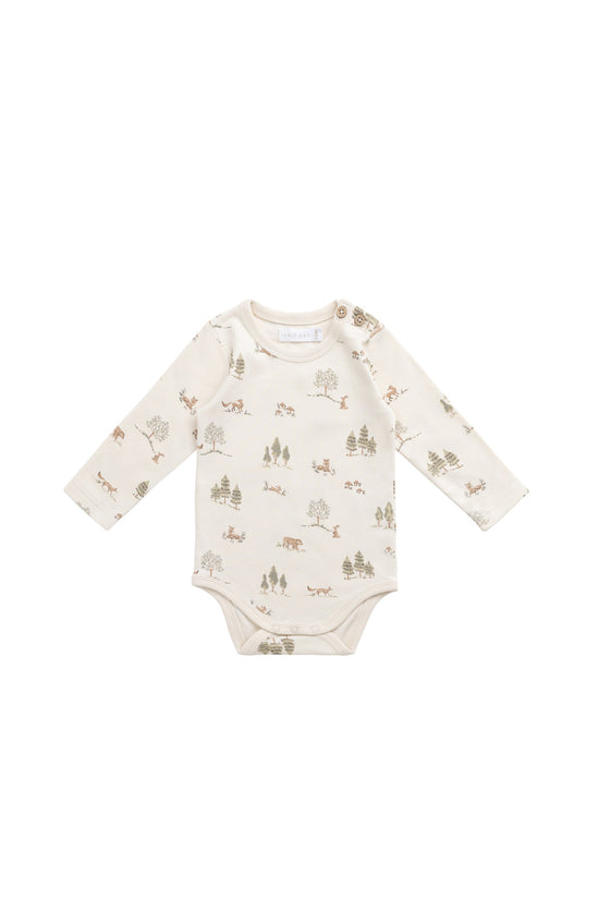 Organic Cotton Fernley Bodysuit- Pine Forest Friends by Jamie Kay