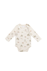 Organic Cotton Fernley Bodysuit- Pine Forest Friends by Jamie Kay
