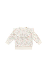 Organic Cotton Mckinley Sweatshirt- Posy Garden Pink by Jamie Kay