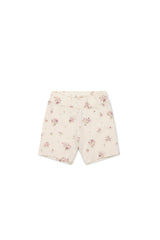 Organic Cotton Everyday Bike Short - Lauren Floral Tofu by Jamie Kay