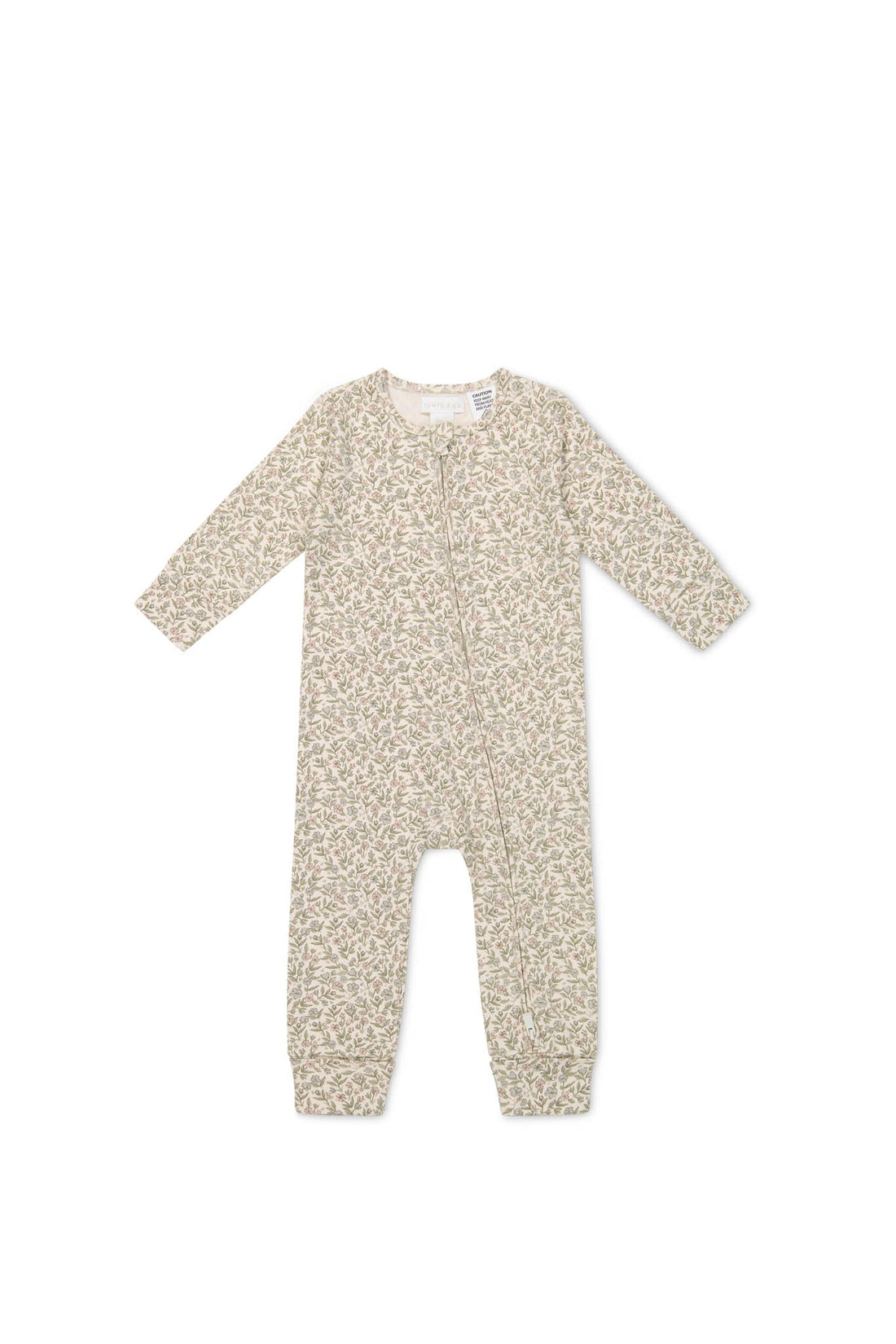 Organic Cotton Frankie Onepiece - Ariella Eggnog by Jamie Kay