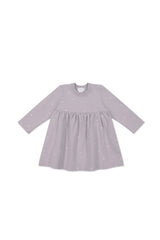 Organic Cotton Charlotte Dress - Annie Ditzy Violet Ice by Jamie Kay