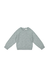 Dotty Knit Jumper - Mist Fleck by Jamie Kay