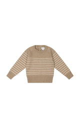 Elias Jumper - Elias Stripe Sable Marle by Jamie Kay