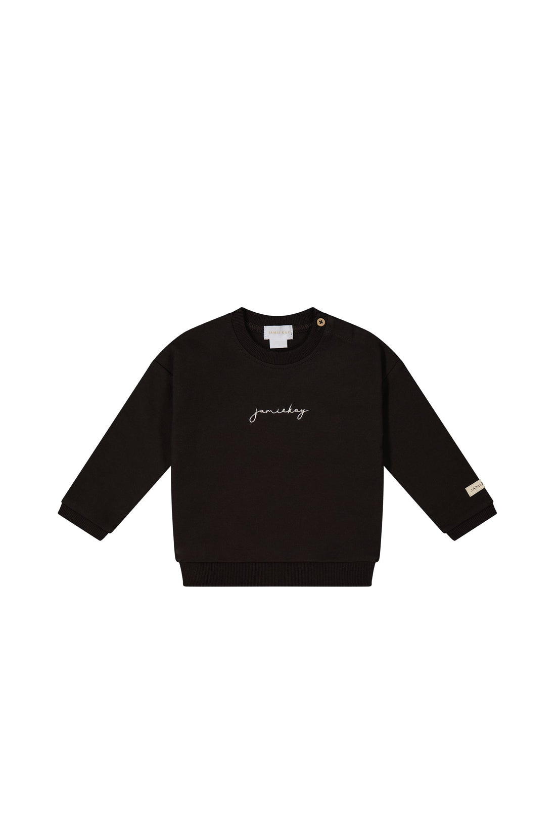 Organic Cotton Damien Sweatshirt - Dark Chocolate by Jamie Kay