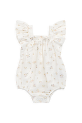 Organic Cotton Muslin Harriet Playsuit- Ayla Whisper by Jamie Kay