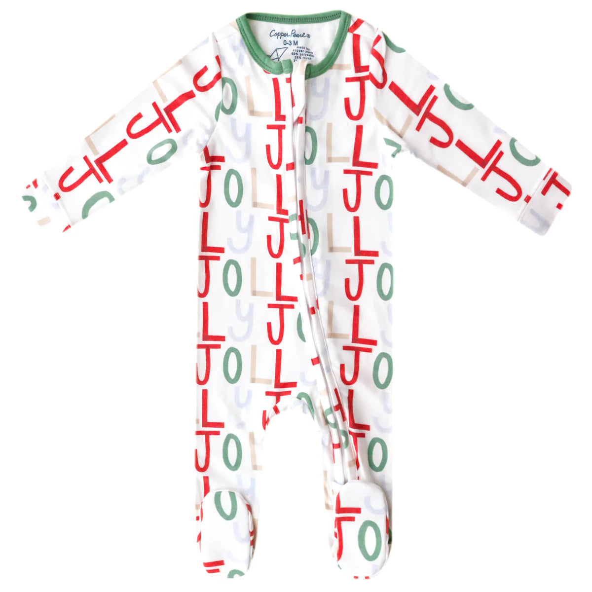 Zip-Up Footie Pajama - Jolly by Copper Pearl